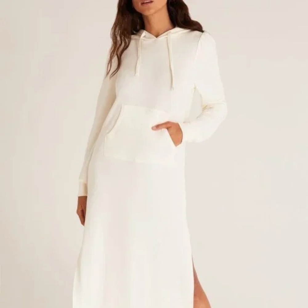 Z Supply Sophia pullover hoodie dress S New - Picture 3 of 5